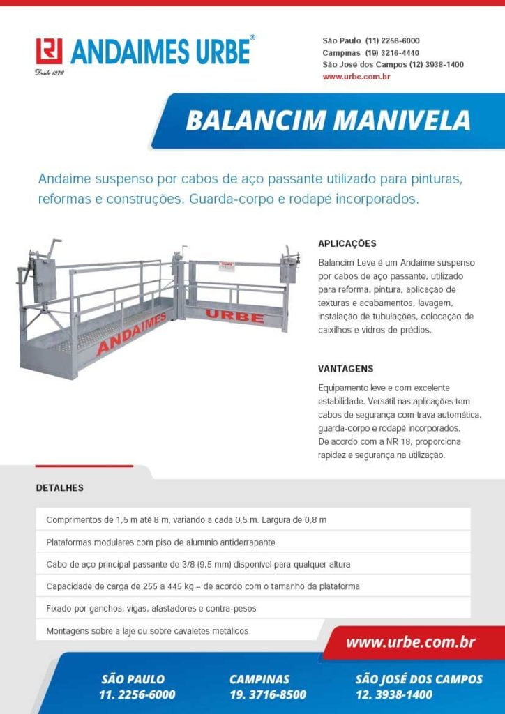Catálogo Digital Balancim Manivela